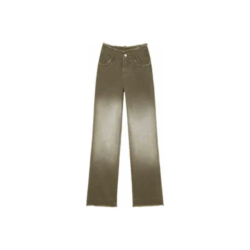 LA CRAWFISH Jeans Women's Huan Brown Green