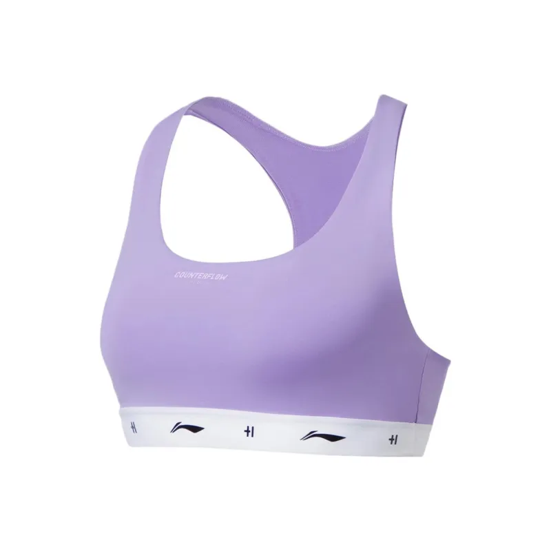 LiNing CF Tracing Sports Underwear Women's Light Blue Purple-0
