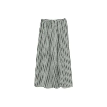 Beams Casual Long Skirts Women's Gray Black