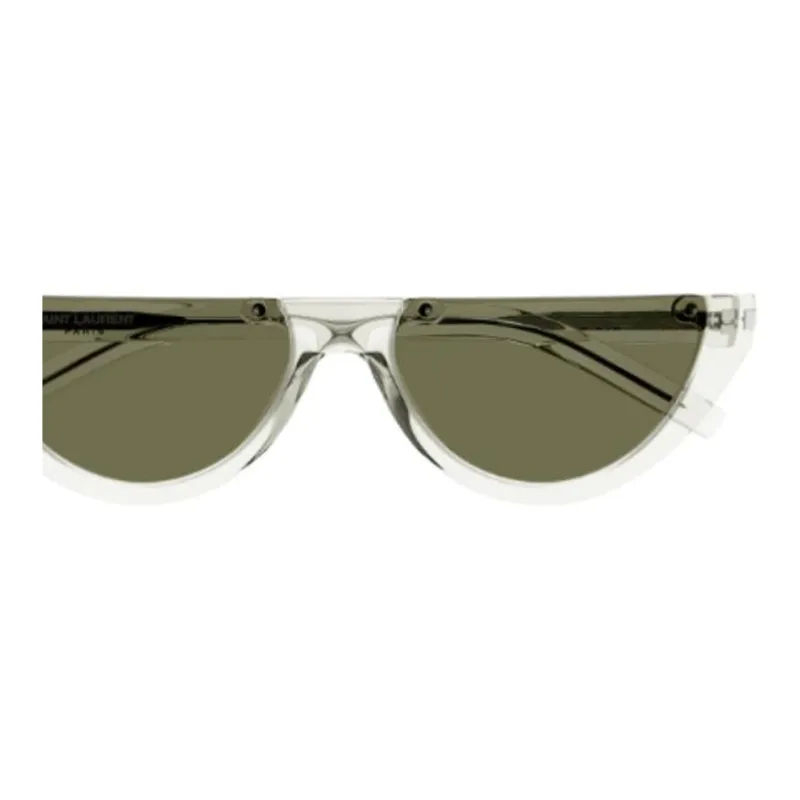 SAINT LAURENT Plastic Acetate Sulfur Dioxide Irregular Shape Sunglasses Unisex Transparent-2