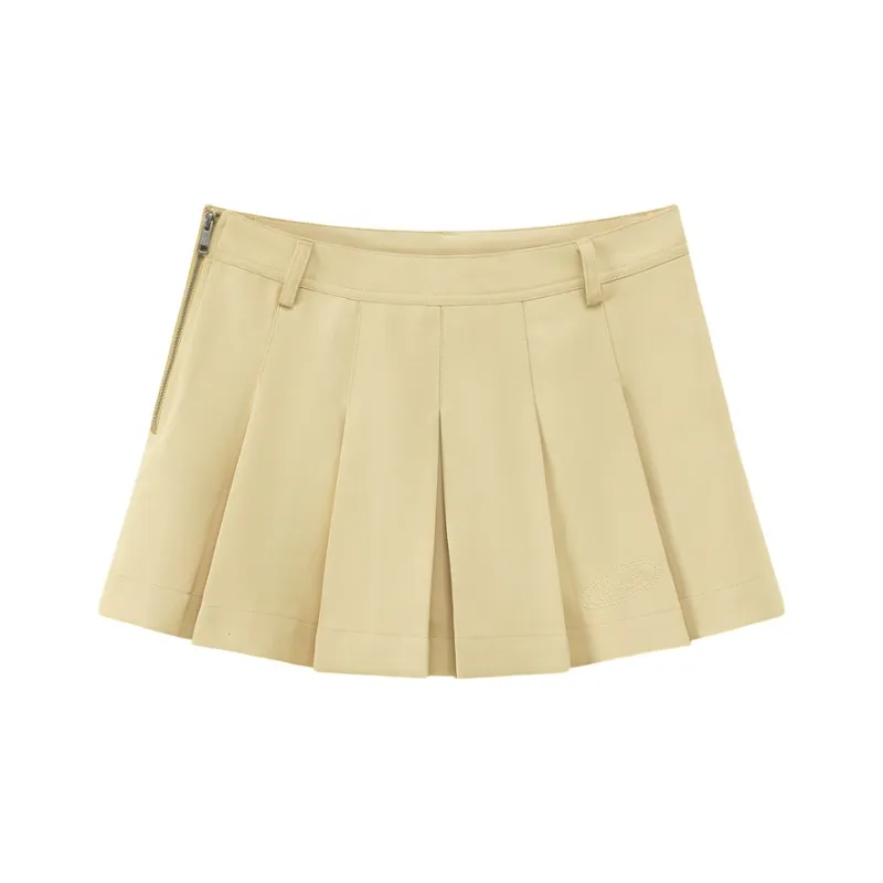 CHUU Casual Short Skirts Women's Light Khaki-0