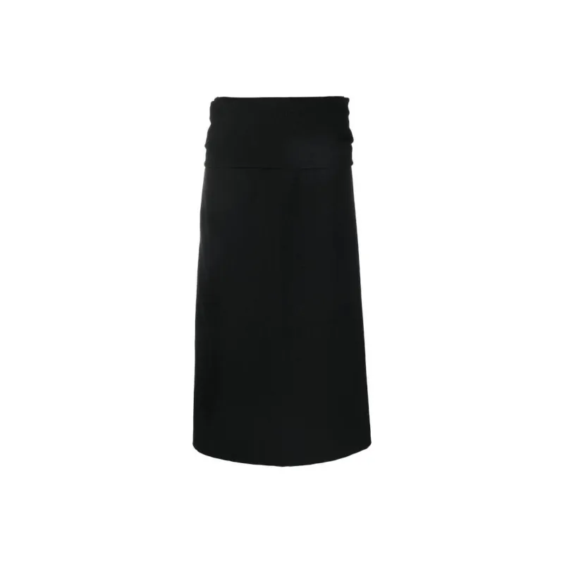 TOTEME Gathered-waist Crepe Midi Skirt-0