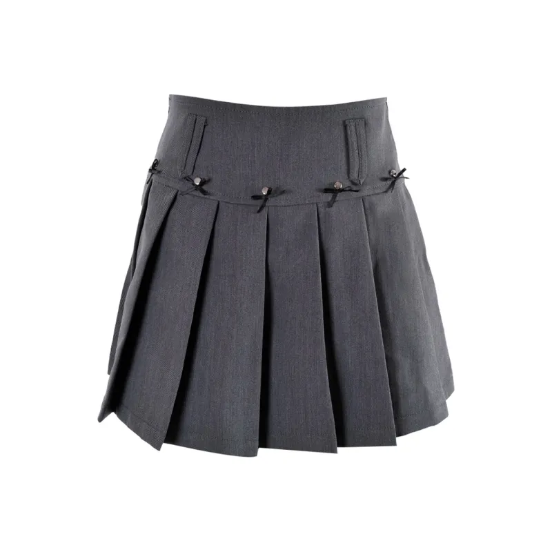 CLOUD SEASON Casual Short Skirts Women's Gray-0