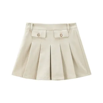 LEDIN Casual Short Skirts Women's Khaki