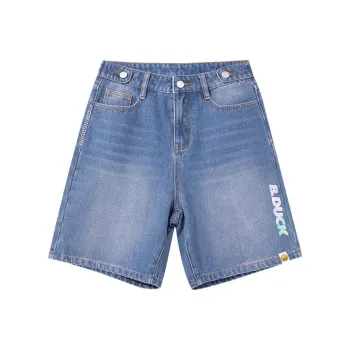 B.Duck Denim Shorts Women's Blue