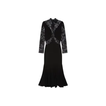 Givenchy SS25 Long Sleeved Dress Women's Black