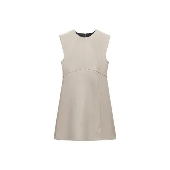 ZARA Sleeveless Dress Women's Gray