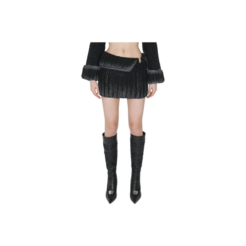 Misbhv Casual Short Skirts Women's Black-0
