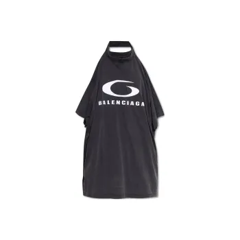 Balenciaga Pulled Halterneck T Shirt Dress