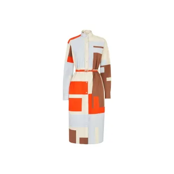 FENDI Long Sleeved Dresses Women's Multicolor