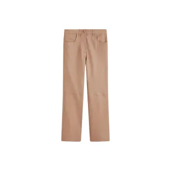 JOSEPH&STACEY Leather Pants Women's Khaki