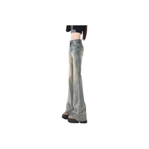 HELEH Jeans For Fall And Winter Women's Vintage Blue