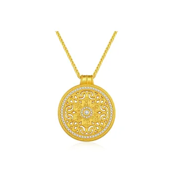 SHENGYALUO 999 Fine Silver Necklaces Women's