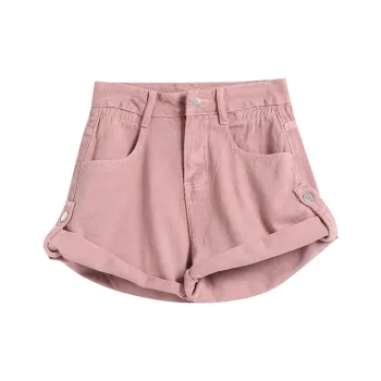 WOWI Denim Shorts Women's Dirty Pink