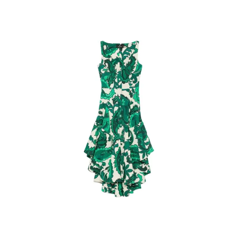 ETRO Sleeveless Dress Women's Grass Green-0