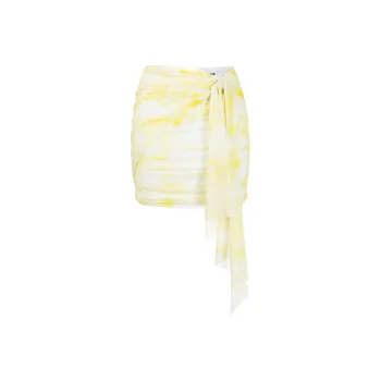 MSGM Graphic print Ruched Miniskirt