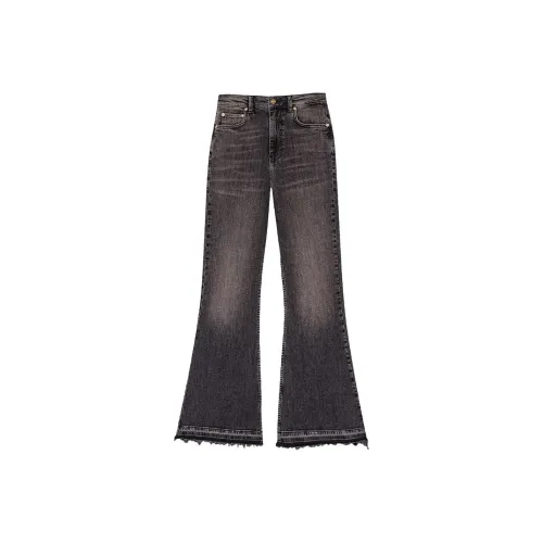 GANNI Logo Skin High waist Flared Jeans