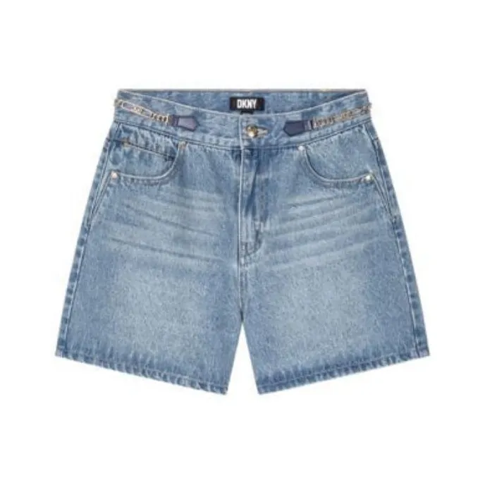 DKNY Denim Shorts Women's Medium Denim Blue-0