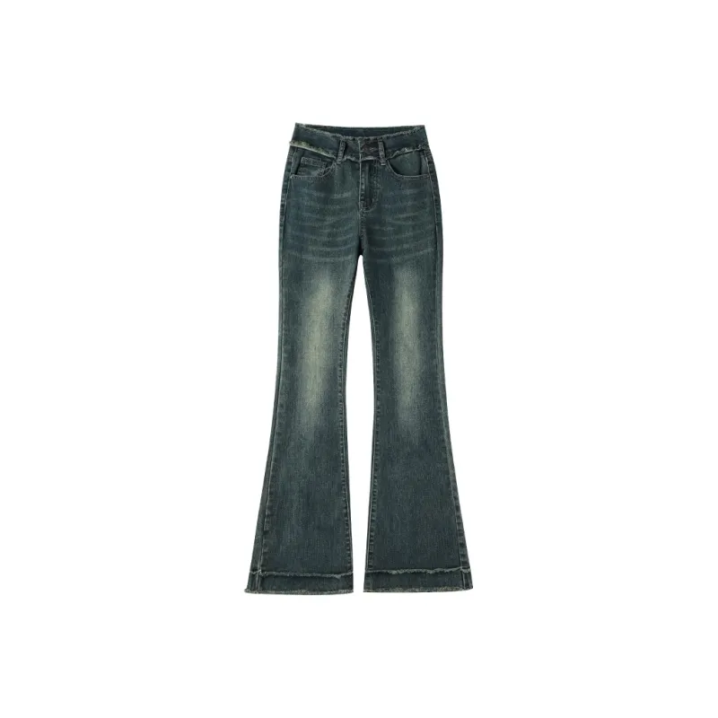 FAWENXIANGZI Jeans Women's Nostalgic Blue-4