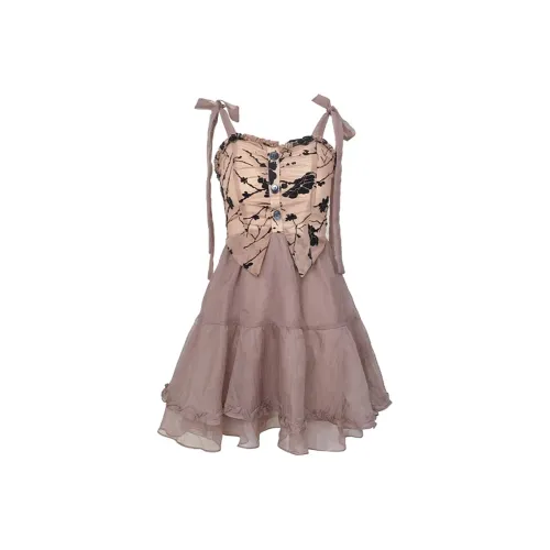 Incolore Slip Dresses Women's Apricot