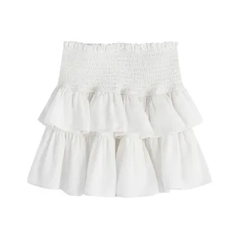 KING PRINCE Casual Short Skirts Women's White