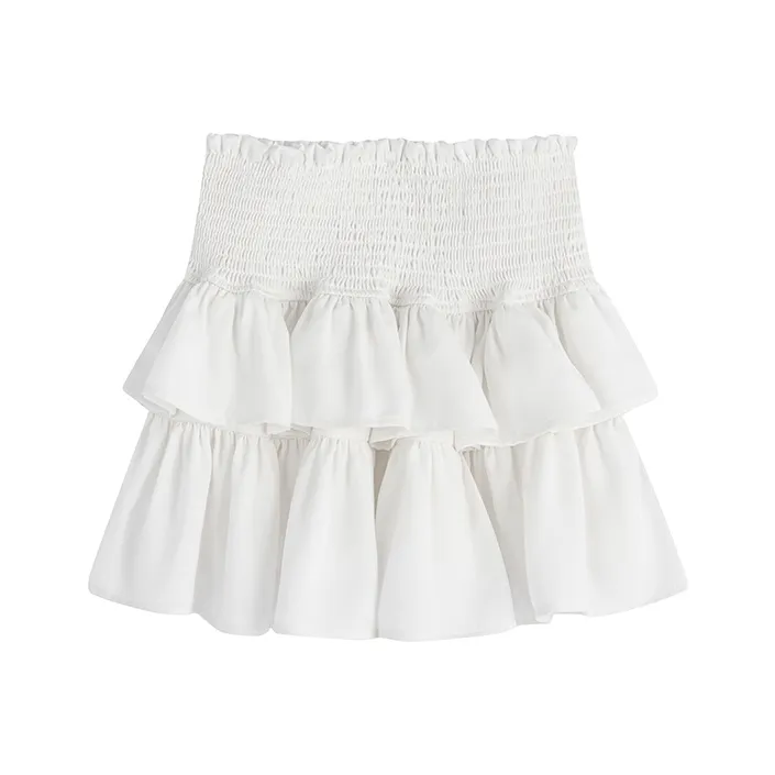 KING PRINCE Casual Short Skirts Women's White-0