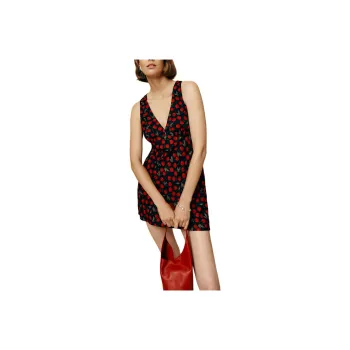 REFORMATION Calix Dress Sleeveless Dress Women's Black Red