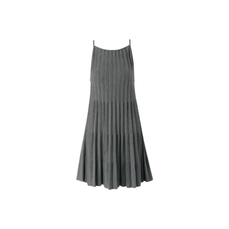 III VIVINIKO Slip Dress Women's Dark Gray-0