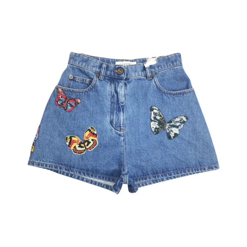 Valentino Denim Shorts Women's Blue-0