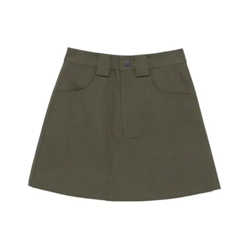Fax Copy Express SS22 Cropped Skirt Green