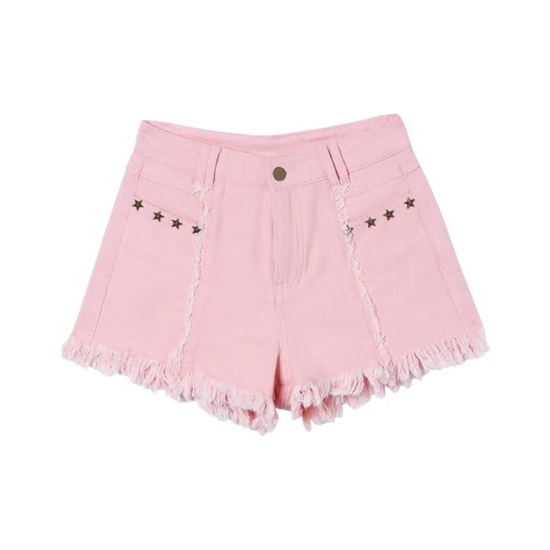 MEETLADY Denim Shorts Women's-0