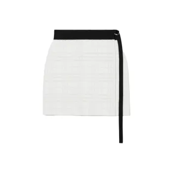 Burberry Check Technical Wrap Skirt 'White'
