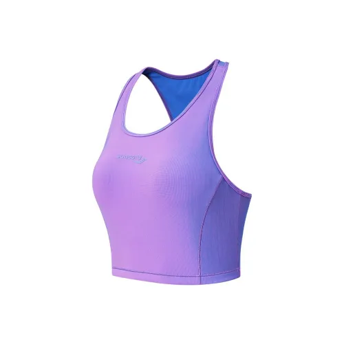 Saucony Sleeveless Sports Shirts Women's Purple Blue