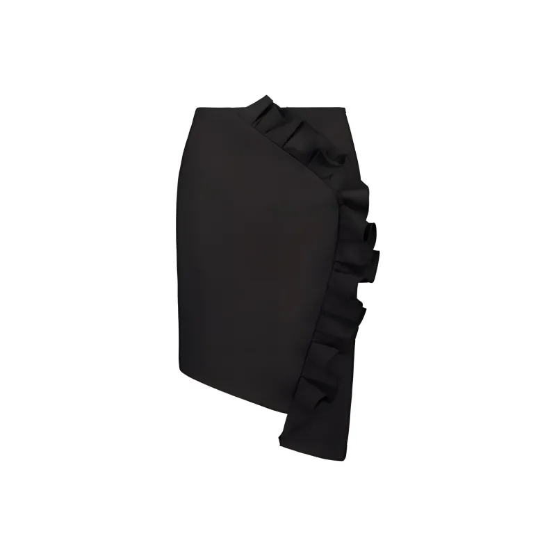 SUNDAY LIFE Casual Long Skirt Women's Black-0