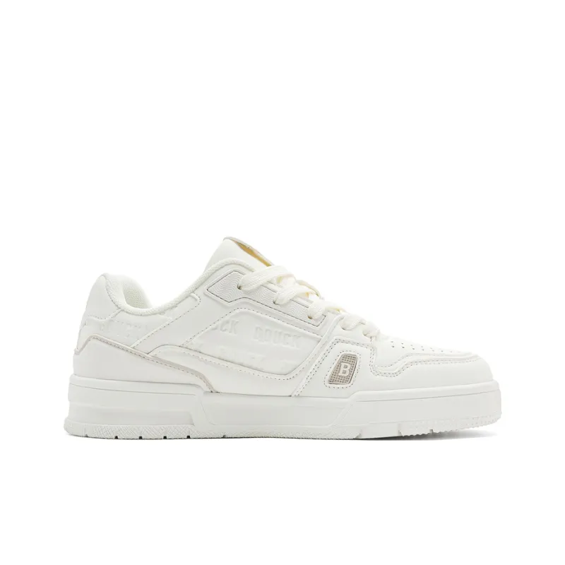 B.Duck Summer Citywalk Collection Skateboard Shoes Unisex Low Top White Gray/Beige Brown/Black White-8