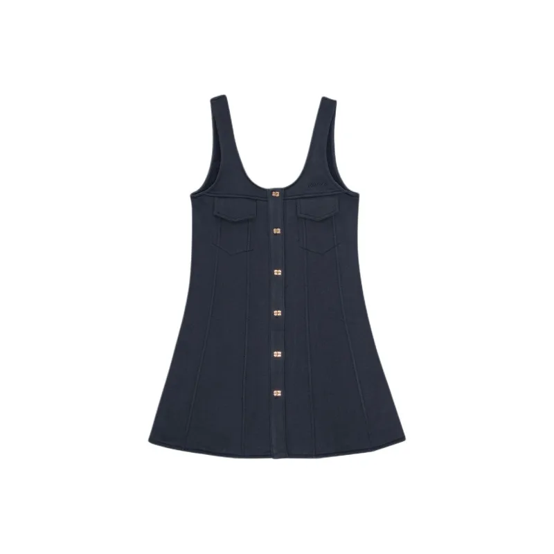 GANNI Sleeveless Mini Dress-0
