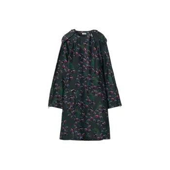 Burberry Cherry-print Cotton Mini Dress