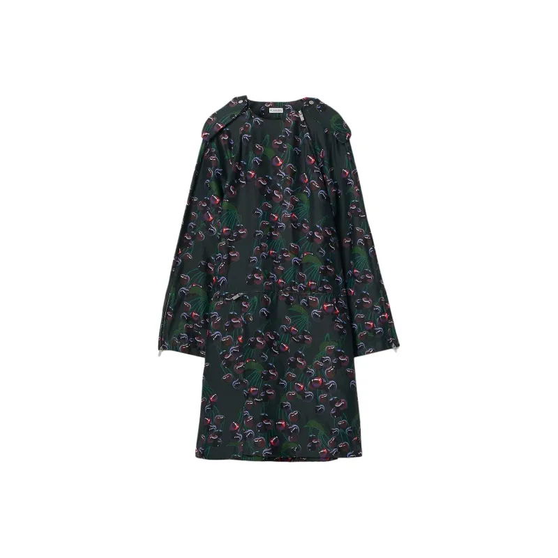 Burberry Cherry-print Cotton Mini Dress-0