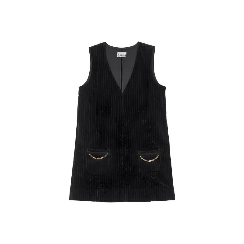 GANNI Corduroy Mini Dress-0