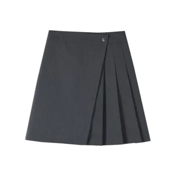 HIPPIEMISS Casual Short Skirts Women's Dark Gray