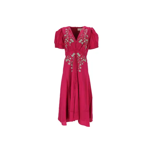 SALONI Short-Sleeved Dresses Women's Rose Red