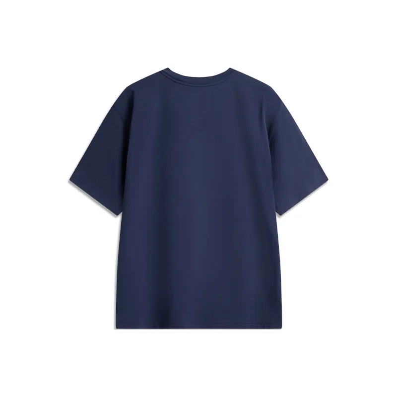 LiNing T Shirt Men's Dark Ship Blue-1