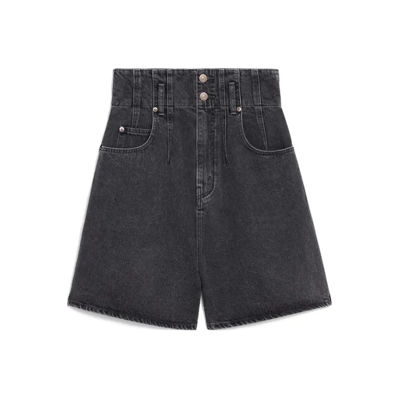 CELINE Denim Shorts Women's Black-0