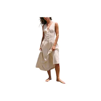 FREE PEOPLE Best Dressed Midi Sleeveless Dress Women's Barnacle Island/Balanidae Island