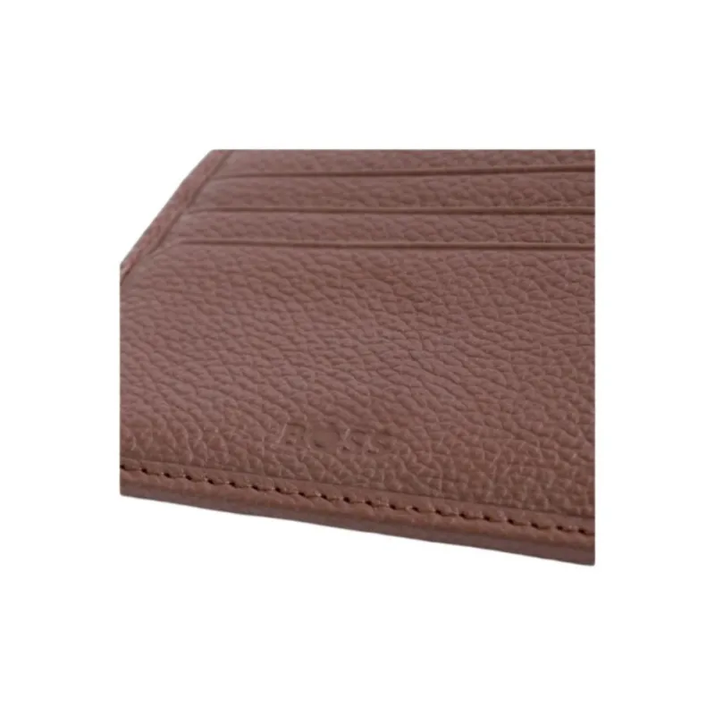HUGO BOSS Cow Leather Wallet Men's Brown-4