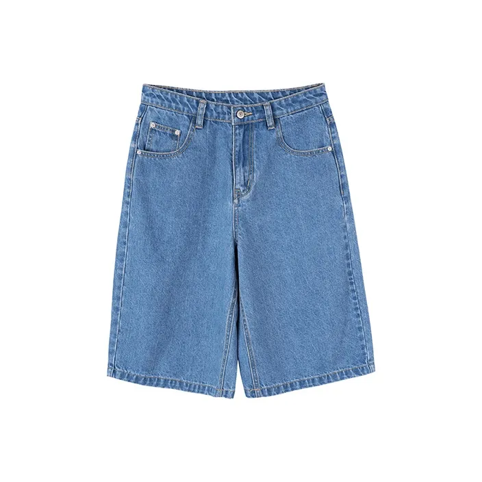 UNRETRO Denim Shorts Women's Light Blue-0