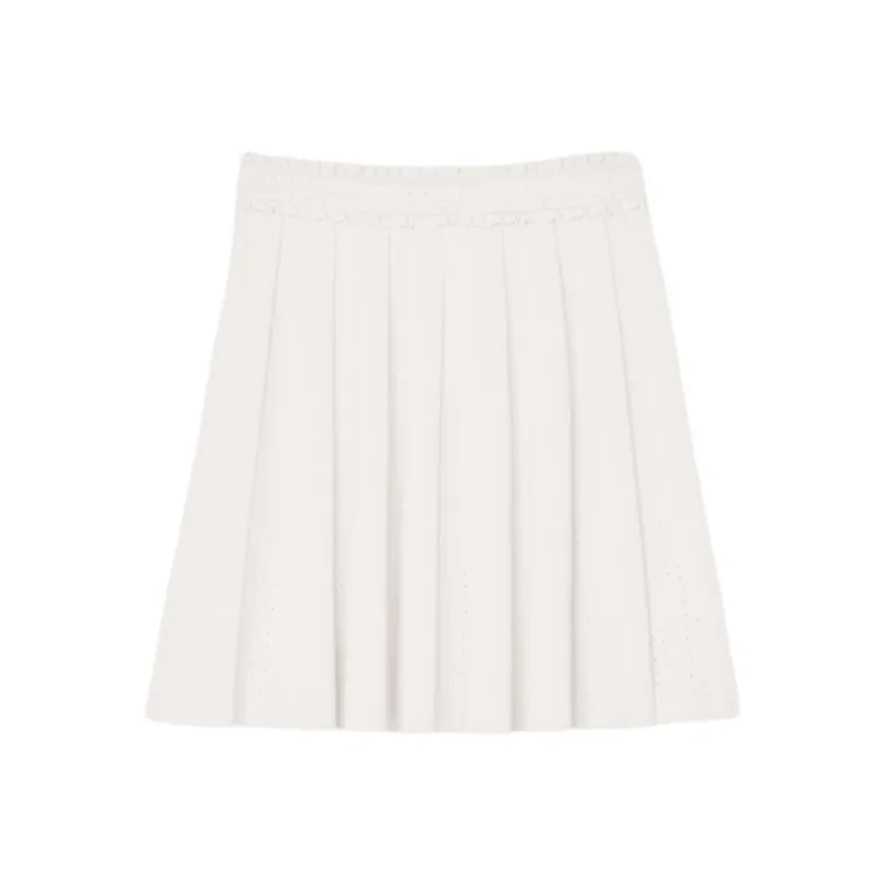 Sandro Ribbed knit A line Skirt-0