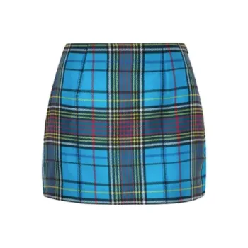 Réalisation Par Casual Short Skirts Women's Vintage Plaid