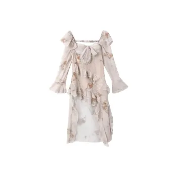 Incolore Long Sleeved Dress Women's Beige