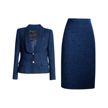 ROEYSHOUSE Skirt Set Women's Navy Blue